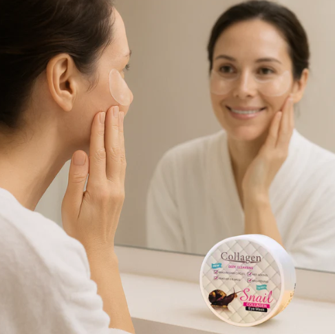 Rejuvenece tu mirada naturalmente con colágeno y baba de caracol.