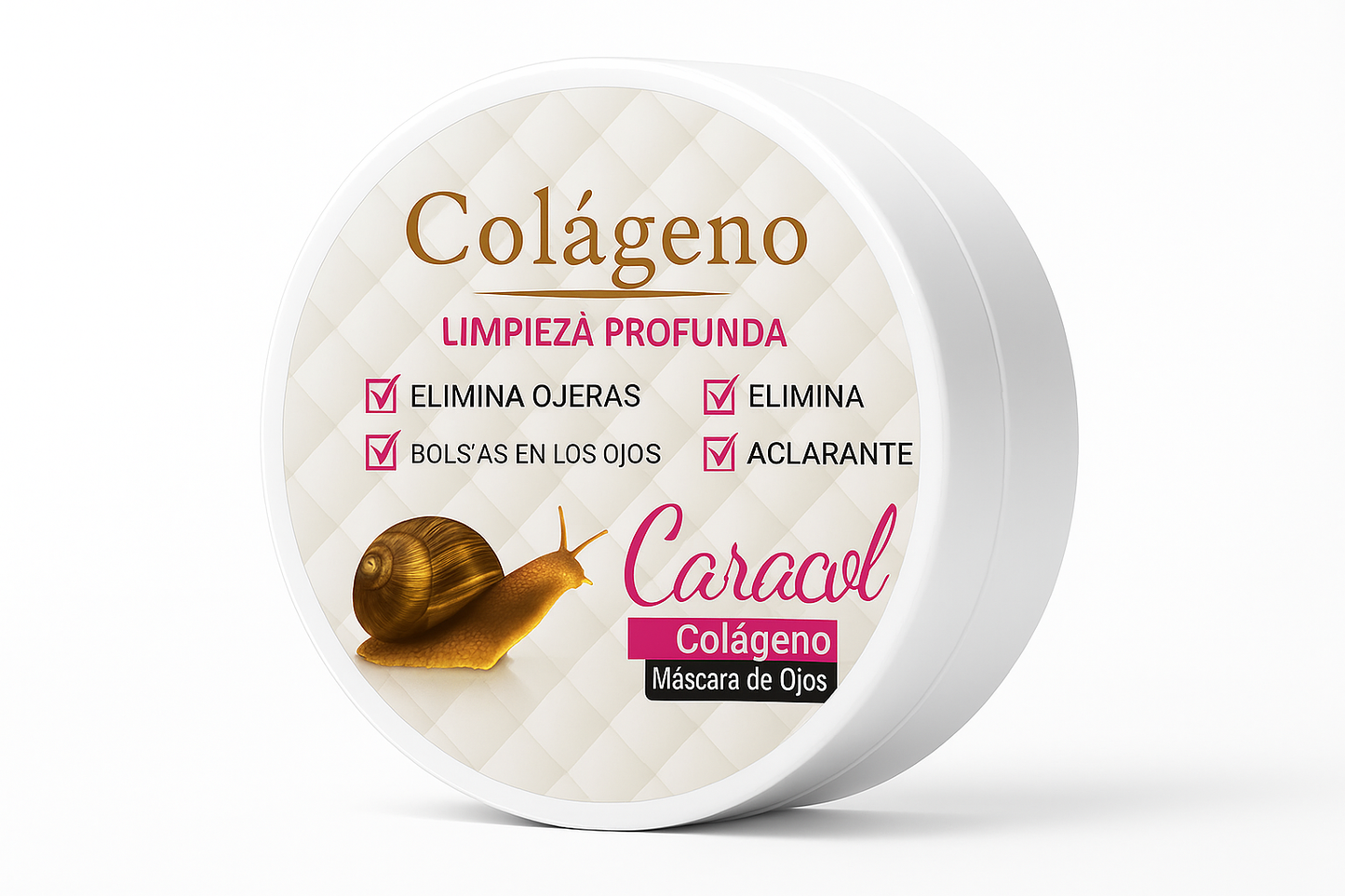 Rejuvenece tu mirada naturalmente con colágeno y baba de caracol.